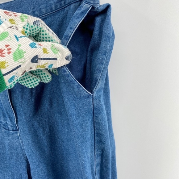 Alfred Dunner Jean Shorts Women's Size 14 Blue Denim Capris Button Zip Closure - Picture 5 of 14